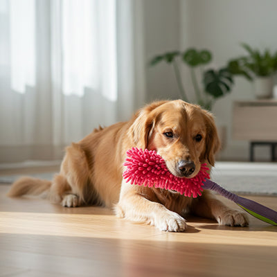 jouet chien | Élastique Protecteur -rose